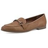 nook kleidung kaufen Loafer WHITE MOUNTAIN Damen Nooks Flacher Slipper, Tan/Fabric, 42 EU