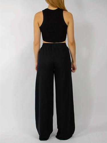 Image of PROGENY Straight Wide fit Long Length Open Bottom Jogger for Women /Trending Multi Pocket Style, Relaxed Casual Pants for Women