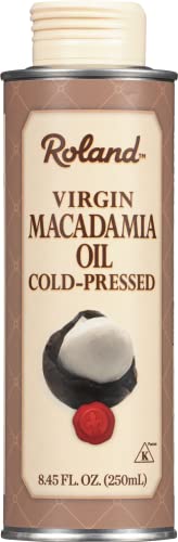 Roland Foods Virgin Macadamia Oil, Cold Pressed, Specialty Imported Food, 8.45 Fl Oz Can