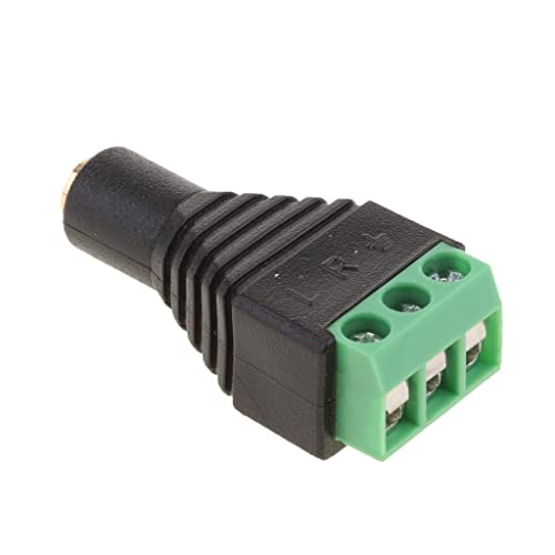 Image of 3.5mm Stereo TRRS Audio Vedio Female to 3 Screw Terminal Female Connectors