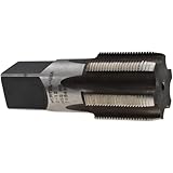 Hertel Straight Flute Tap, 2-12 UNF, 6 Flute, Plug Chamfer, High-Speed Steel, Bright/Uncoated Finish, 2