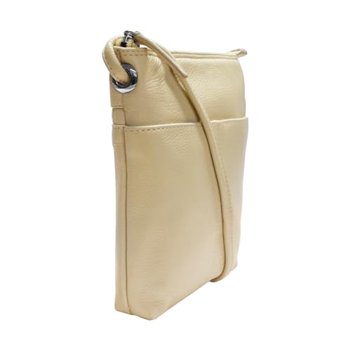 Image of ili New York Leather Mini Sac Crossbody - Genuine Leather Crossbody Bags for Women with RFID Blocking, Adjustable Strap