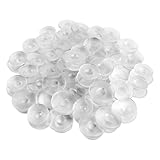 50 Pcs Buckle Plastic Button, 0.45 Inch Clear Plastic Buttons for DIY Shoe Back Decoration Shoe Decoration Accessories Wristband Charms DIY