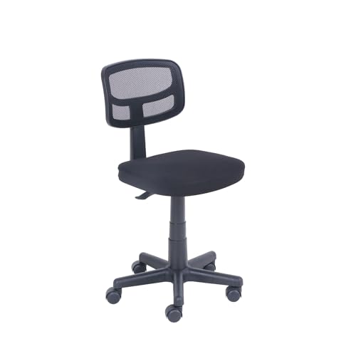 CNEIESD Mesh Task Chair with Padded Seat, Adjustable Height...