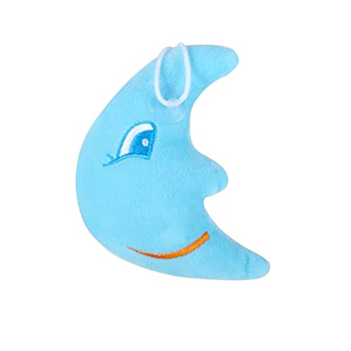 RCJOLLZ Luna, Estrella, Nube, Forma de Emoticono, Almohada Corta de Felpa, Almohada para Siesta, señora, niñas, Mujeres, Lindas muñecas, Colgante, 3 Colores, Almohadas pequeñas