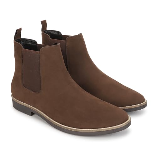 Image of YOHO Comfortable Boots For Men | Extra Cushioned Foot Bed And Skin Friendly Ankle Boot With Low Heels | PU Finish Material | Trendy, Stylish & Casual Boots | Winter, Snow & Holiday Outings