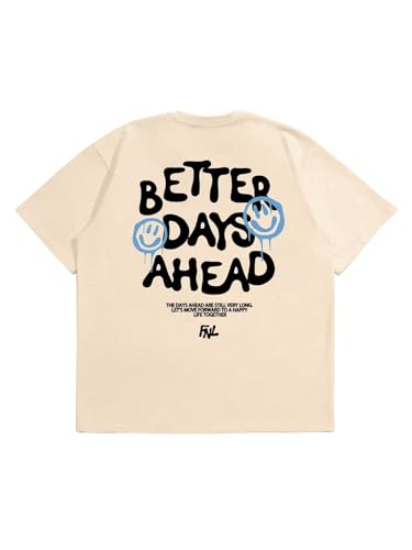 GORGLITTER Men's Slogan Graphic Tee Shirt Casual Short Sleeve Crew Neck Summer T-Shirt