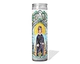 Saint Lisa Rinna - Celebrity Prayer Candle : Unscented | 8 inch Glass Prayer Votive - Handmade in USA | Funny Gift Idea