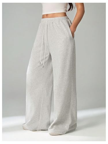 Women's Baggy Sweatpants Drawstring Wide Leg Sweatpants Sports Track Sweat Pants Trousers Joggers4