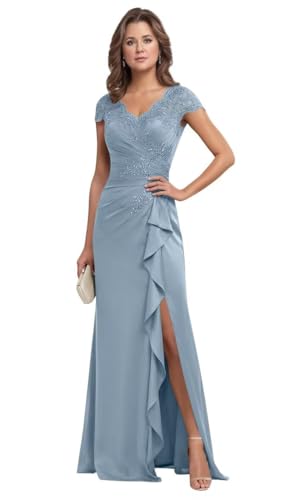 Lace Mermaid Mother of The Bride Dresses for Wedding Short