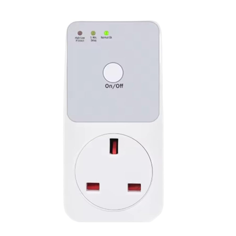 Jnchdghwa As Shown Uk Plug Electronic Digital Lcd Display Circuit Overload Current Limit Voltage Protection Plug Switch