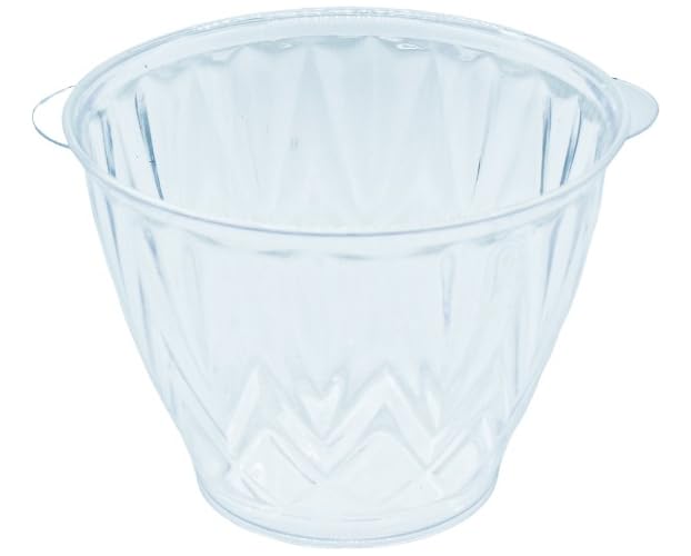 Opiniones de Hielera de cristal los mejores 5. 42 Hielera Agave Decorativa de Plástico, 15.5 x 12 cm, con Pinzas de 17.5 cm (Transparente, 13pz)