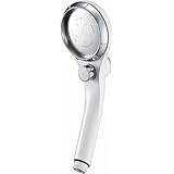 SANEI(サンエイ) アジャストシャワーヘッド 手元ボタンで勢い調節と一時止水 節水効果 シルバー PS3032-80XA-SVP