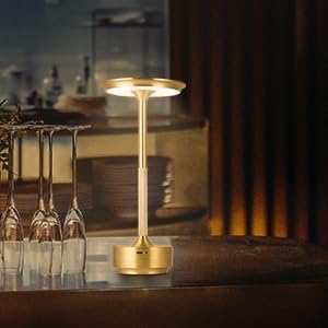 HAPYGI Rechargeable Cordless LED Table Lamps Touch Sensor Light, 3 ...
