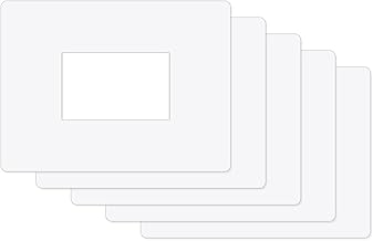 5 Transparent Nail Savers 16 x 20 cm for 1,2,3 Modules Rectangular Switches 1.0 mm Thickness for Switch Plates Underplates Wall Protector Wall Protector (Pack of 5)