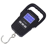 ドラグチェッカー デジタルスケール 釣り フィッシングスケール 重量計 吊り下げ luggage scale ラゲッジスケール 50kg ブラック