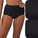 Bali Women's Shapewear Seamless Brief Ultra Control 2-Pack, Black, X-Large