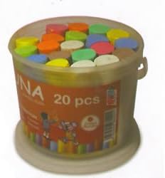 Tub of 20 Giant Chalks - Assorted Colours