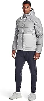 UNDER ARMOUR UAストーム ウーブン ジャケット XL Under Armour Jaqueta masculina UA Storm Insulate com capuz, cinza