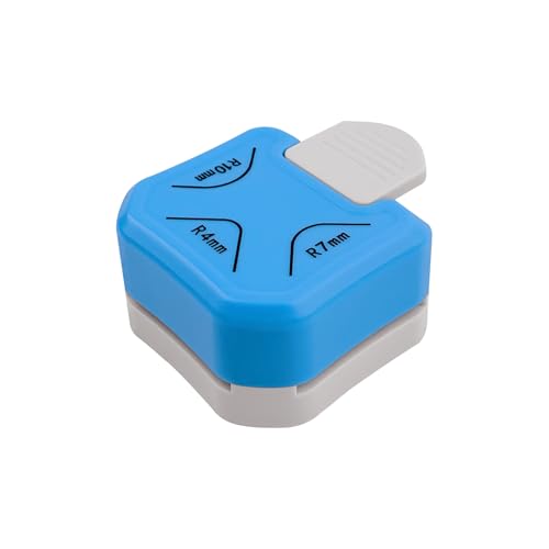3 in 1 Corner Rounder Punch, R4mm/R7mm/R10mm Corner Punches for Cardstock, Laminate, Paper Crafts and DIY Projects, Suitable for Scrapbooking and Photo Corners