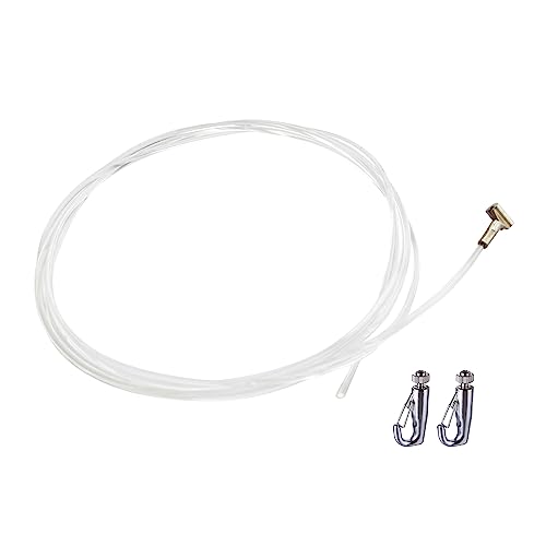 Image of Kiven 1 Pack Picture Rail Hooks and 5.9FT Wire, Picture Rail Hanging System, Superior Design Molding Hooks for Picture Hanging Gallery