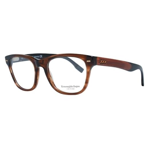 Ermenegildo Zegna ZC5001 Monturas de Gafas, Marrón (Marrón Scuro Luc), 52.0 Unisex Adulto