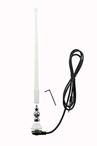 Image of Votex - Marine White AM-FM Rubber Ducky 15 Inch Antenna Kit for Your ATV, Boat, Camper, Go Kart, Motorhome, Pontoon, RV, Sailboat, Tractor, Trailer, UTV, Yacht