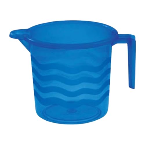 Homely Bathing Mug - 1.5L Capacity, Laher Design, BPA Free, Perfect for Camping & Bathroom - Assorted Colors