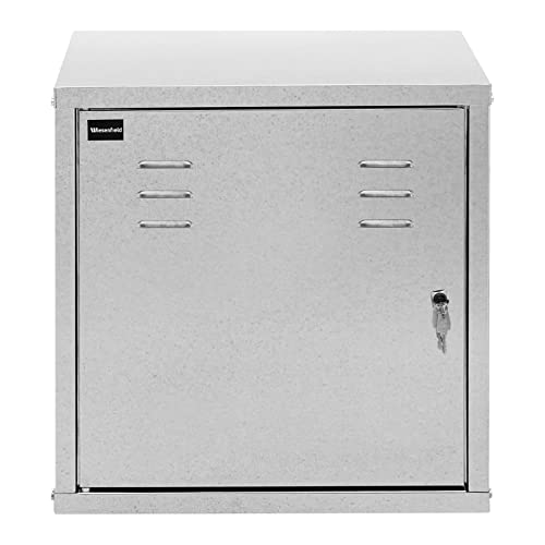 Foto von Wiesenfield WIE-SC-600 Sattelschrank 60 x 60 x 60 cm + Ablage Sattelschrank Metall Sattelspind Reitschrank Stallspind