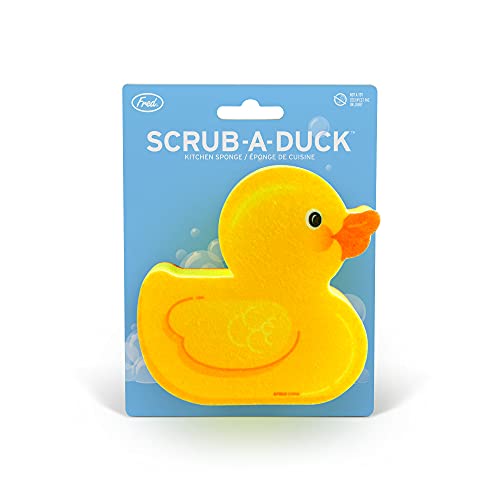 Image of Genuine Fred, Scrub-A-Duck, Kitchen Sponge, Yellow
