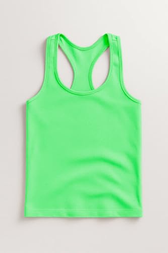 Image of Kurve Premium Girls Seamless Supersoft Wide Strap Comfortable Racerback Tank (Made with Love in The USA)