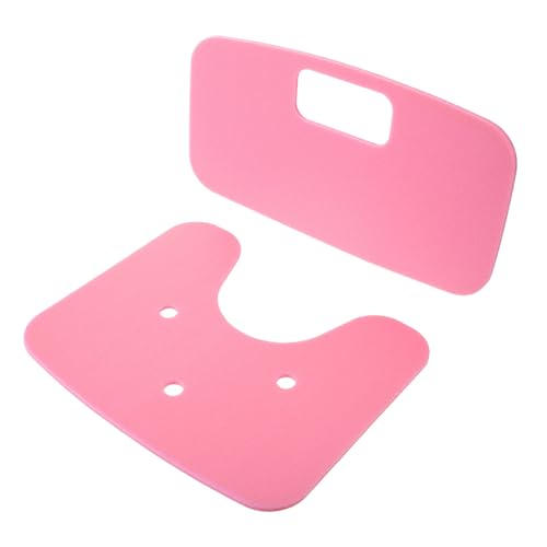 Cabilock 2 Piezas Cojín Antideslizante para Asiento de Baño y Taburete en Ducha, Material Xpe, Fácil Mantenimiento, Excelente Agarre para Personas Mayores en Baño Rosa