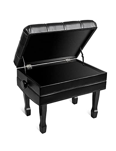 TEmkin Banc de Piano avec Pieds élégants en Fer à Cheval, Banc de Clavier, Tabouret de Piano, Hauteur réglable de 10 cm, 61 x 43 x 48-58 cm - Les Beatles, Paul McCartney, John Lennon, RIngo Starr, George Harrison TEmkin Banc de Piano avec Pieds élégants en Fer à Cheval, Banc de Clavier, Tabouret de Piano, Hauteur réglable de 10 cm, 61 x 43 x 48-58 cm – Image 5