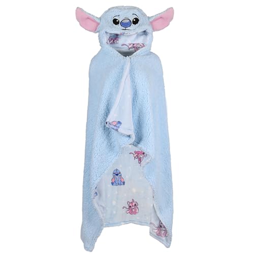 Disney Stitch Warmer Bettdecke, Dicke Decke mit Kapuze,...