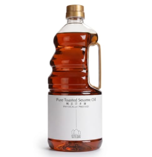 Emma Basic - 100% Pure Toasted Sesame Oil - 2 Litre - Rich Flavour - Antioxidants