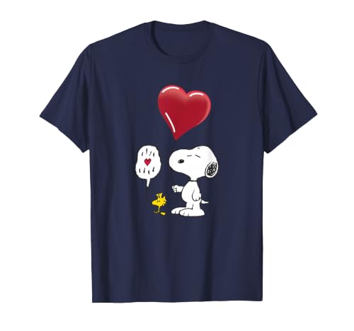 Snoopy Woodstock - Globo de corazón Camiseta