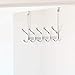 iDesign York Metal Over the Door Organizer, 5-Hook Rack for Coats, Hats, Robes, Towels, Jackets, Purses, Bedroom, Closet, and Bathroom, 15.28
