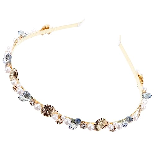 Coiffe en coquillage doré pour mariage bohème et soirées d'été