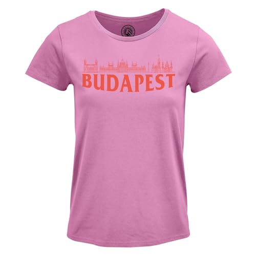 T-shirt Budapest femme col rond vêtement tourisme Hongrie chic
