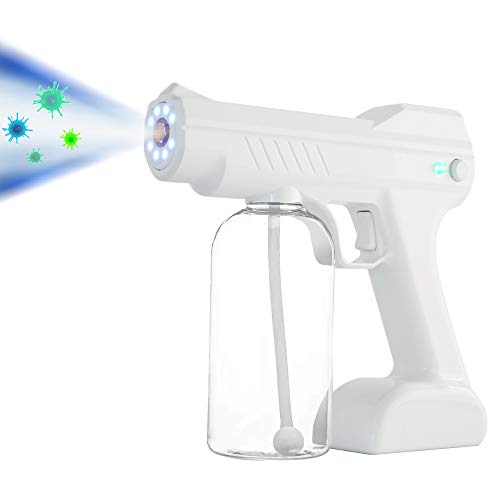 Aphbrada Disinfectant Atomizer Sprayer Gun, Handheld Nano Mist Rechargeable 27oz 800ml Large Capacity ULV Electric Fogger Nozzle Adjustable Spray Machine for Home, Office, School or Garden
