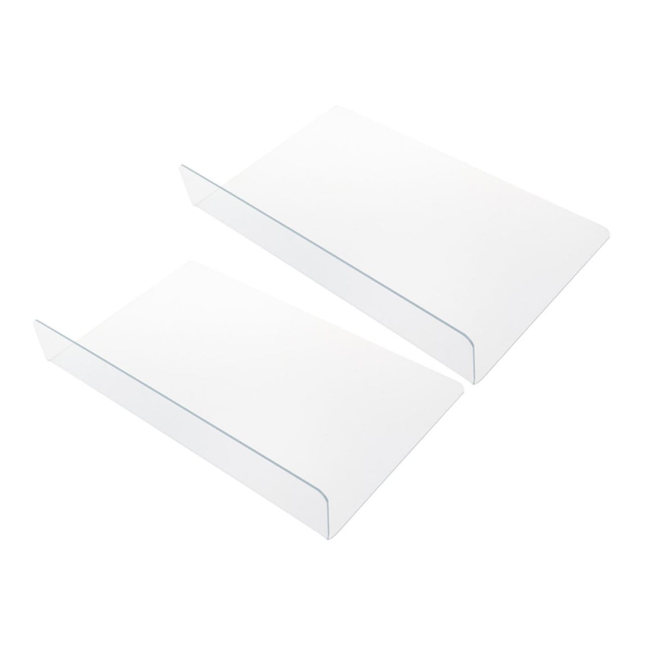 2pcs Anti-Splash Baffle Bath Shower Water Barrier Perspex Guards for Open Shower Exterior Shower Splash Guard Commercial Toilet Splashbacks Door Topper Tub Splash Guard Sink PVC