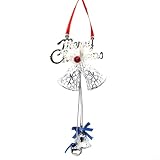 Deléitate con el sonido de estos cascabeles metálicos decorativos transparentes para todo tipo de celebraciones (plateado)