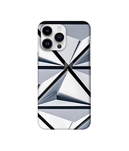 Image of Amazon Brand- Solimo Designer Hexagon Texture 3D Printed Hard Mobile Back Case Cover Compatible for Apple iPhone 14 Pro Max