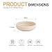 Swuut Ceramic Soy Sauce Dish,3.5 Inch Dipping Bowls Side Dishes Set of 6, Small Appetizer Pinch Dip Bowls for Condiments, Sushi, Ketchup, BBQ (Nude)