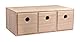 Rayher 62909505 Holzkommode mit 3 Schubladen, FSC 100%, natur, 32x18x11.5 cm