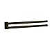 DBAF Toallero de baño, Toallero Giratorio de 2 Brazos de Acero Inoxidable para baño, Toallero Negro montado en la Pared de la Cocina en Espiral