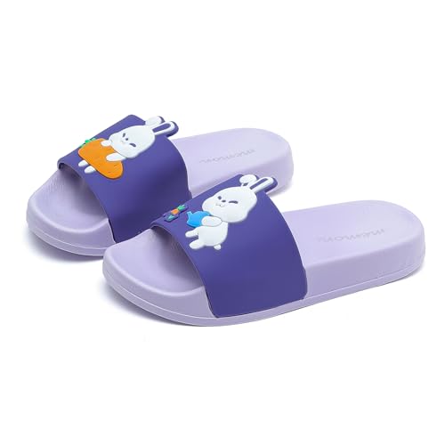 Image of MEMON Toddler Little Kids Dinosaur Beach /Pool /Shower Slides /Anti-Skid Home Bath Slippers /Cute Summer Outdoor Shoes for Girls and Boys