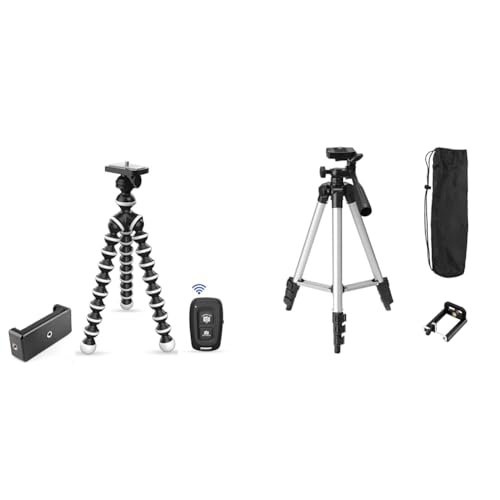 Image of Tygot Gorilla Tripod /Mini 33 CM (13 Inch) Tripod for Mobile Phone with Phone Mount & Remote | Flexib
