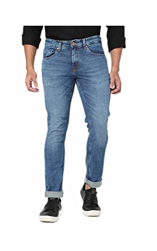 Image of Spykar Men's Skinny Fit Low-Rise Casual Jeans
