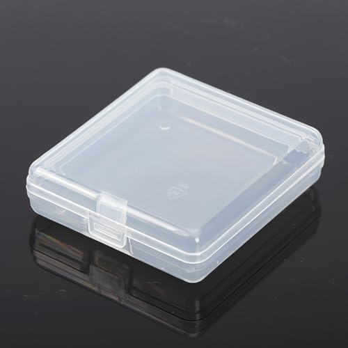 Image of Mini Plastic Storage Containers (2.4 x 2.24 x 0.67 inch), Rectangle Clear Craft Supply Case, 24 Pack Storage Containers with Lids, Square Bead Organizers for Beads, Earplugs, Pins, Small Items etc.